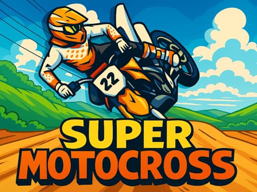 Super Motocross - Free online Sports game, play instantly in browser, HTML5 web game