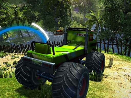 Realistic Monster Truck Offroad Simulator - Free online Action game, play instantly in browser, HTML5 web game