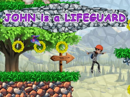 John is a lifeguard - Free online Adventure game, play instantly in browser, HTML5 web game