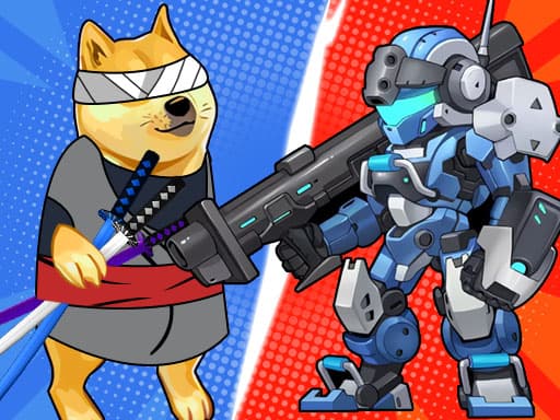Doges Battle Royale - Free online Arcade game, play instantly in browser, HTML5 web game